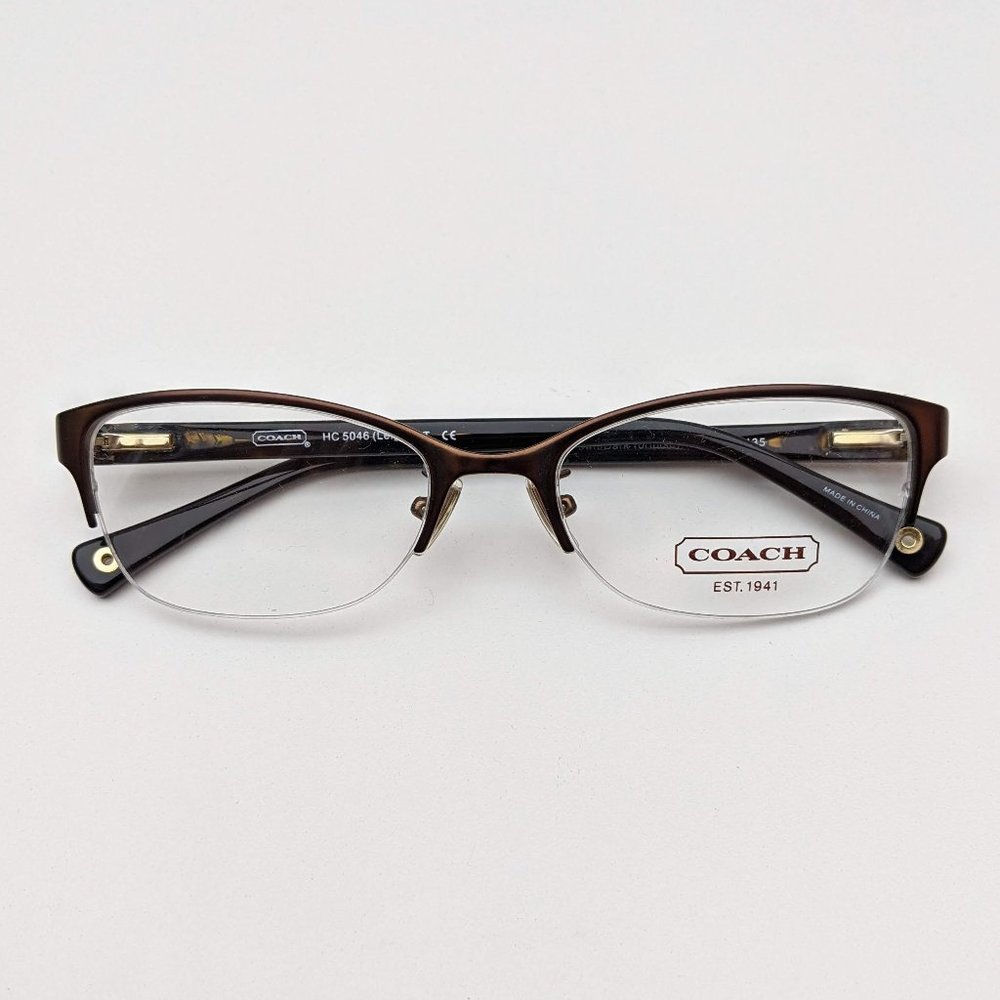 🕶️Coach HC5046 Leigh 9155 Eyeglasses 52/18 135 /KAA216🕶️